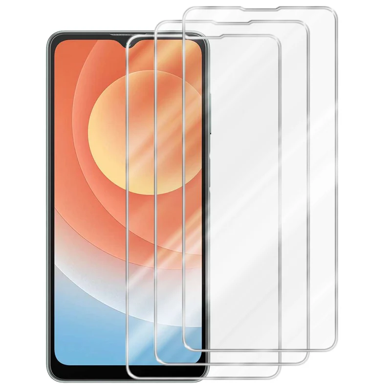 Cadorabo 3x Panzer Folie kompatibel mit Blackview A53 / A53 PRO - Schutzfolie 3er Pack Gehärtetes (Tempered) Display-Schutzglas in 9H Härte mit 3D Touch Kompatibilität