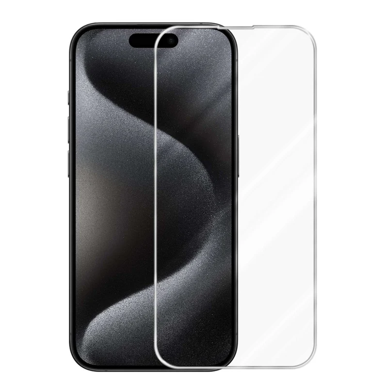 Cadorabo Panzer Folie kompatibel mit Apple iPhone 15 PRO MAX - Schutzfolie Gehärtetes (Tempered) Display-Schutzglas in 9H Härte mit 3D Touch Kompatibilität