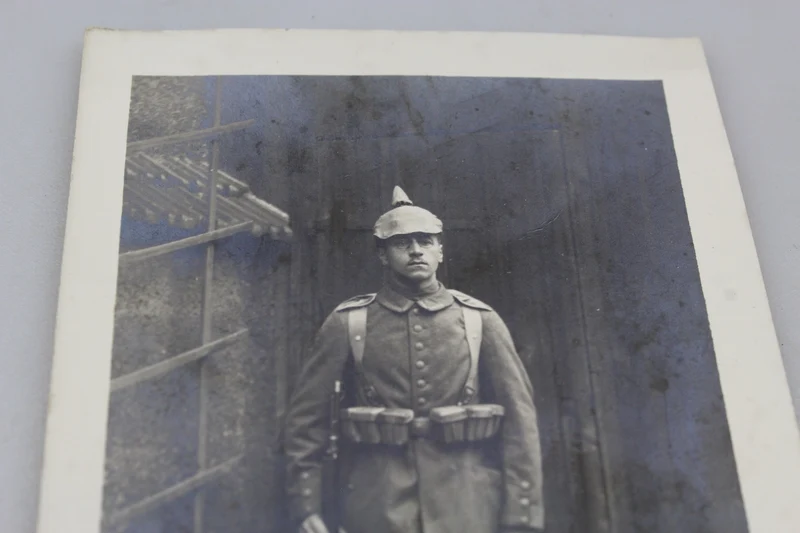 Foto eines deutschen Soldaten im Ersten Weltkrieg