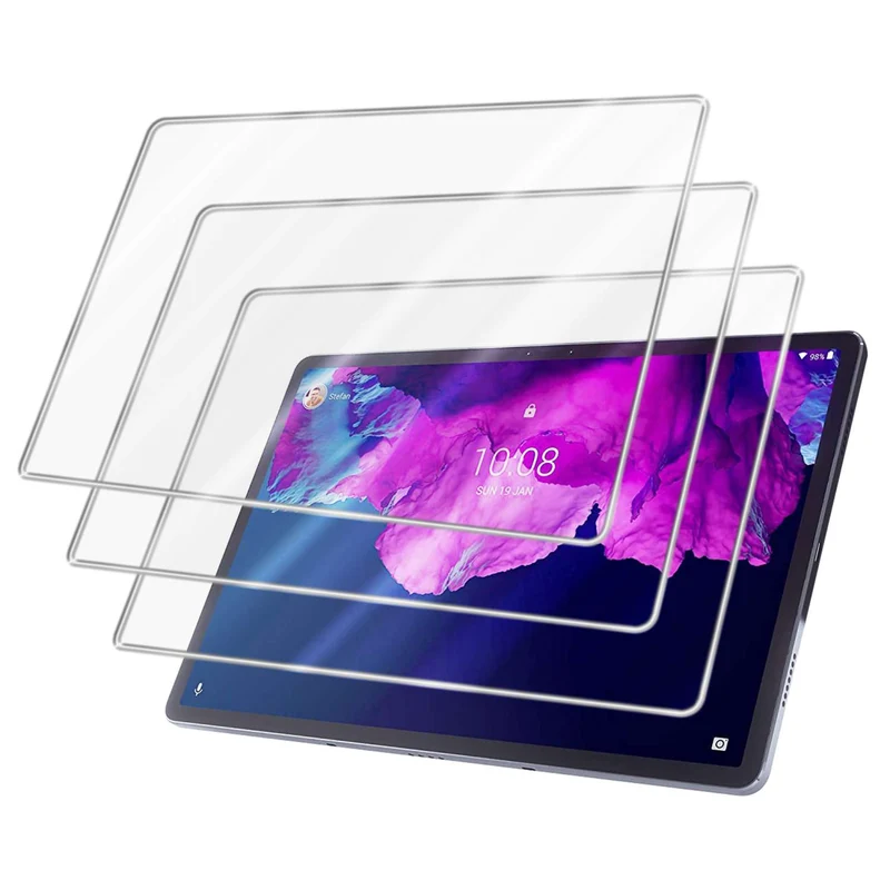 Cadorabo 3x Panzer Folie kompatibel mit Lenovo Tab P11 PRO (11.5 Zoll) 3er Pack Gehärtetes (Tempered) Display-Schutzglas in 9H Härte mit 3D Touch Kompatibilität