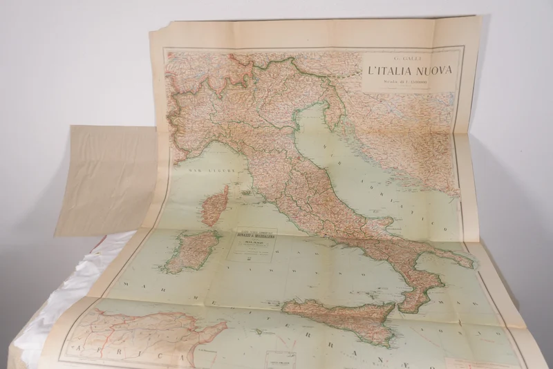 Karte von Italien „Neu-Italien“ 1919