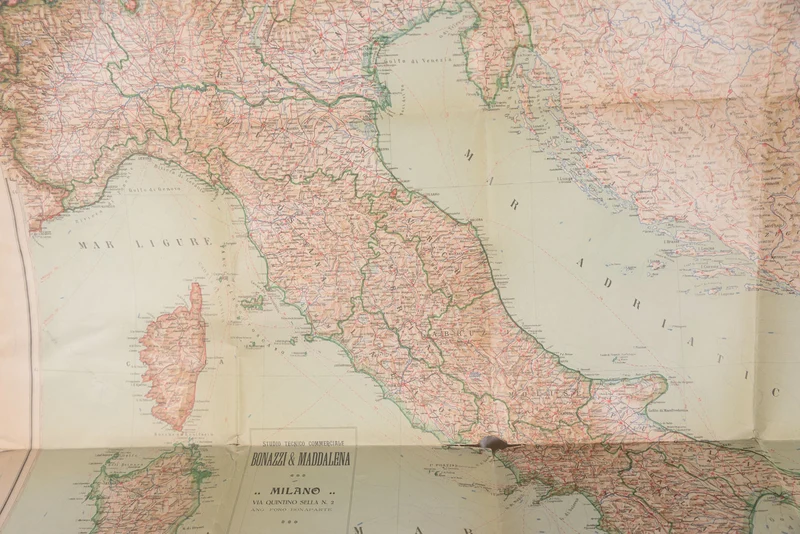 Karte von Italien „Neu-Italien“ 1919
