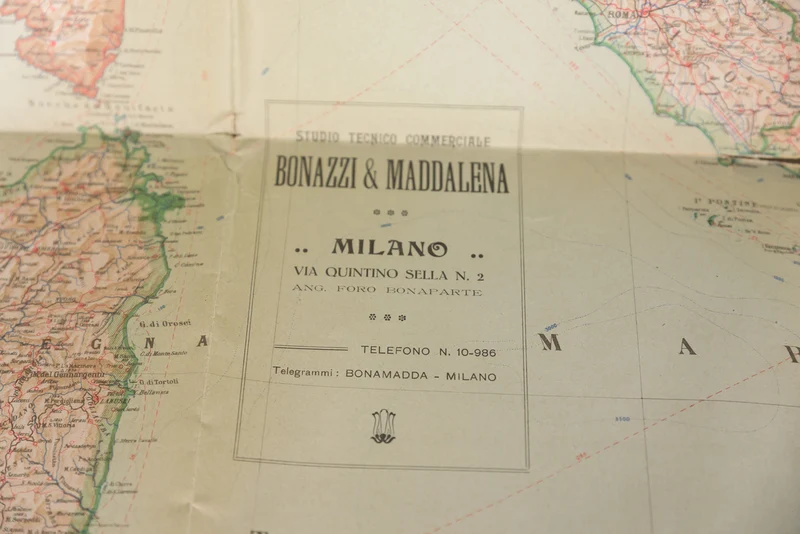 Karte von Italien „Neu-Italien“ 1919