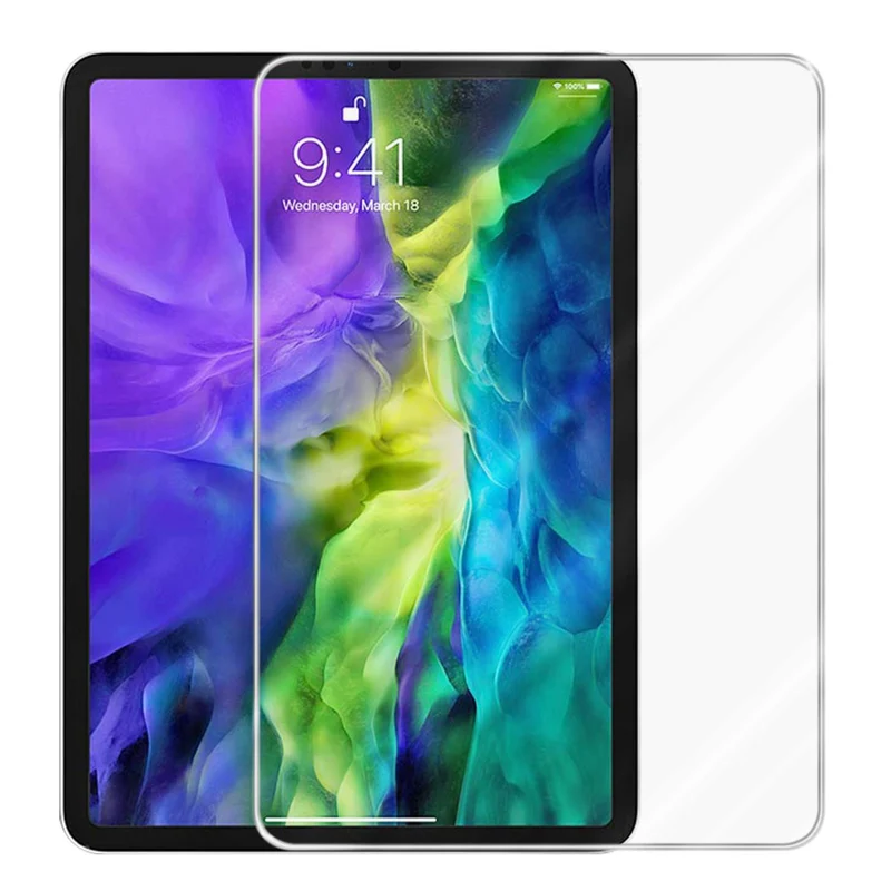 Cadorabo Panzer Folie kompatibel mit Apple iPad PRO 11 2020 / 2021 (11 Zoll) Gehärtetes (Tempered) Display-Schutzglas in 9H Härte mit 3D Touch Kompatibilität