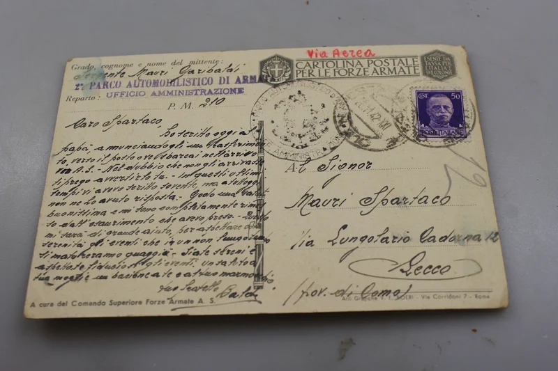 Postkarte der Kolonialarmee