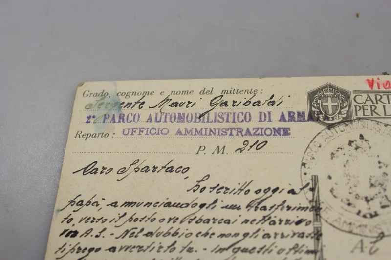 Postkarte der Kolonialarmee