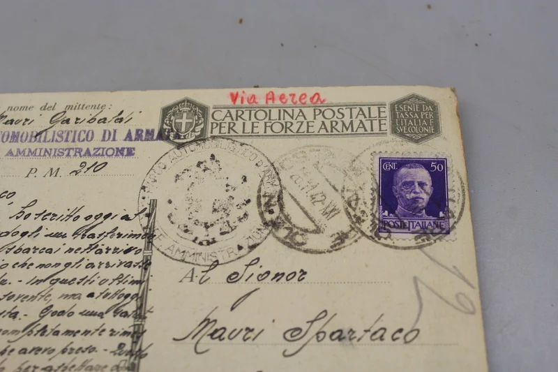 Postkarte der Kolonialarmee