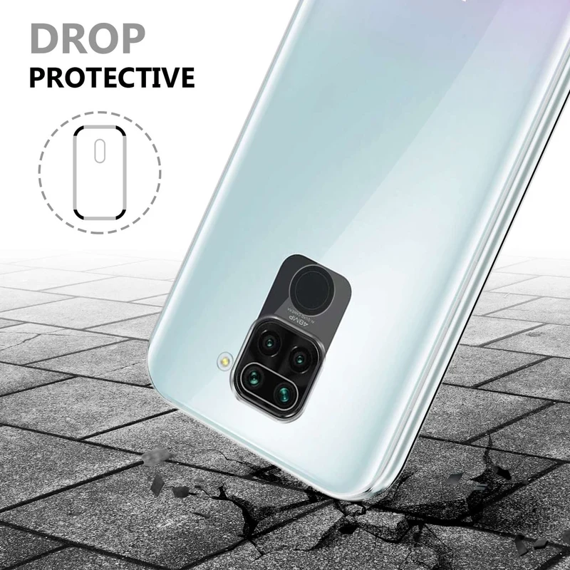 Cadorabo Hülle kompatibel mit Xiaomi RedMi NOTE 9 360° Full Body Schutzhülle - Front- und Rückenschutz, Rundumschutz mit Displayschutz