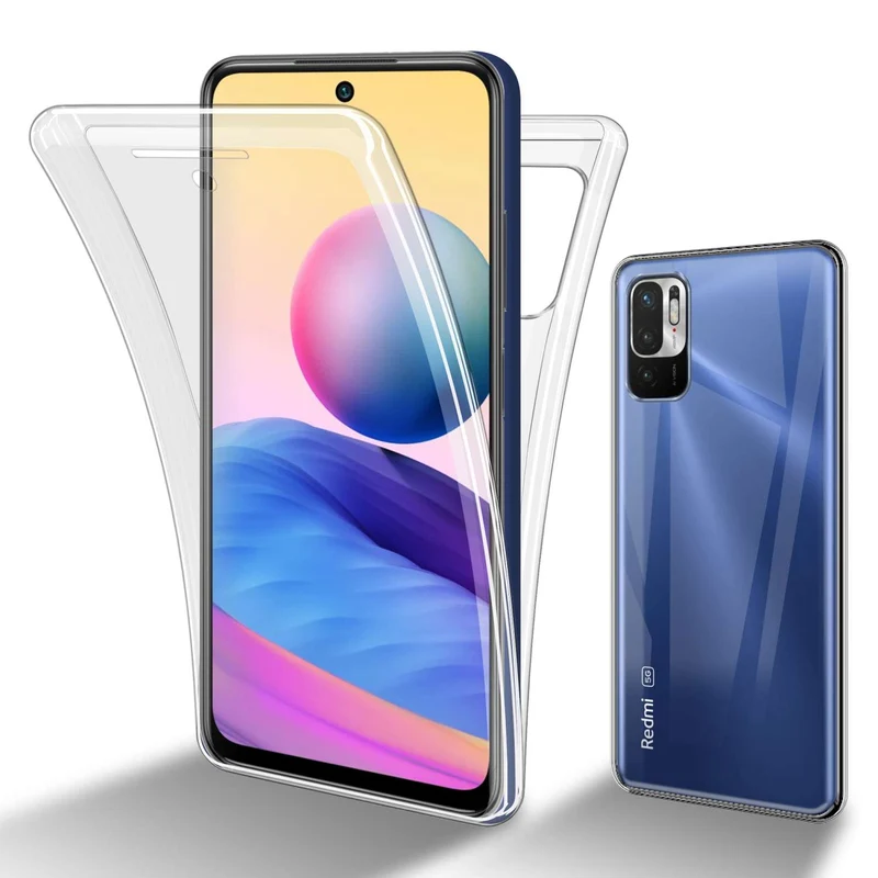 Cadorabo Hülle kompatibel mit Xiaomi RedMi NOTE 10 5G / POCO M3 PRO 5G 360° Full Body Schutzhülle - Front- und Rückenschutz, Rundumschutz mit Displayschutz