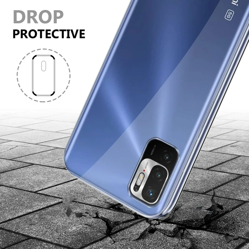 Cadorabo Hülle kompatibel mit Xiaomi RedMi NOTE 10 5G / POCO M3 PRO 5G 360° Full Body Schutzhülle - Front- und Rückenschutz, Rundumschutz mit Displayschutz