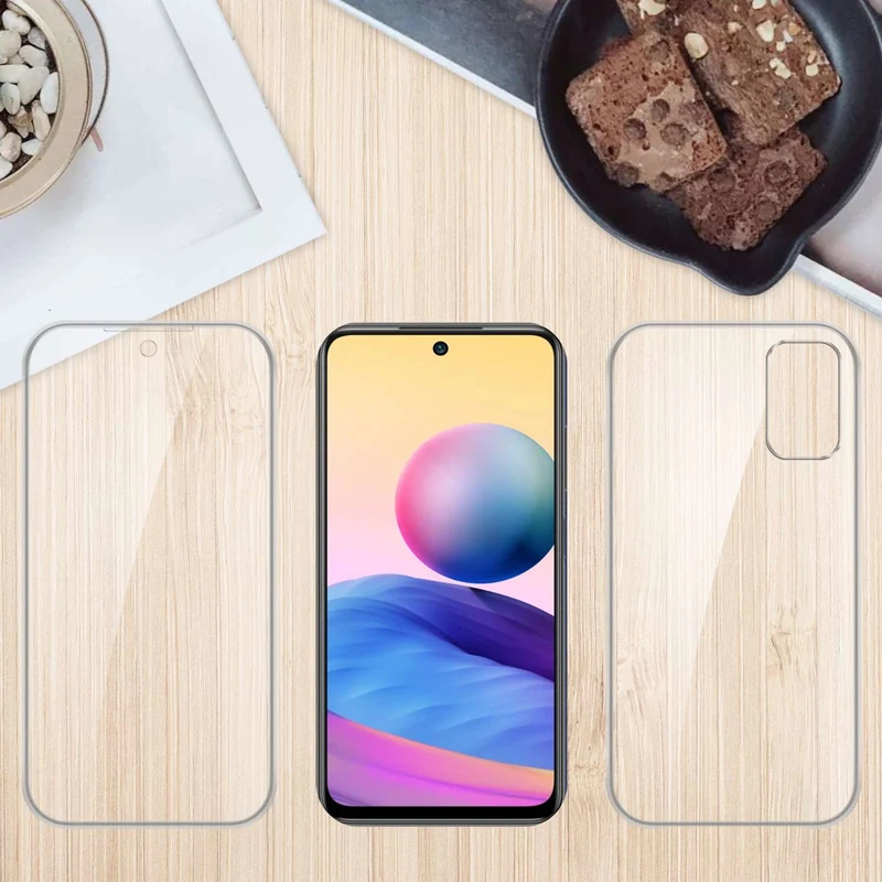 Cadorabo Hülle kompatibel mit Xiaomi RedMi NOTE 10 5G / POCO M3 PRO 5G 360° Full Body Schutzhülle - Front- und Rückenschutz, Rundumschutz mit Displayschutz