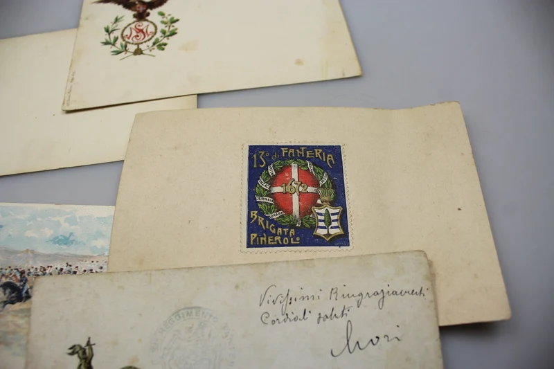 #5 Italienische Militärpostkarten aus den frühen 900er Jahren