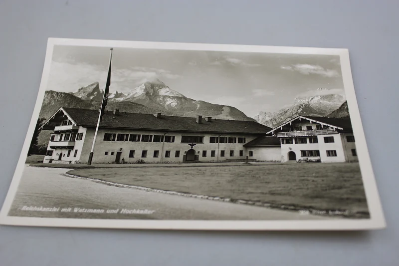Postkarte mit Darstellung der Reichskanzlei-Filiale in Berchtesgaden