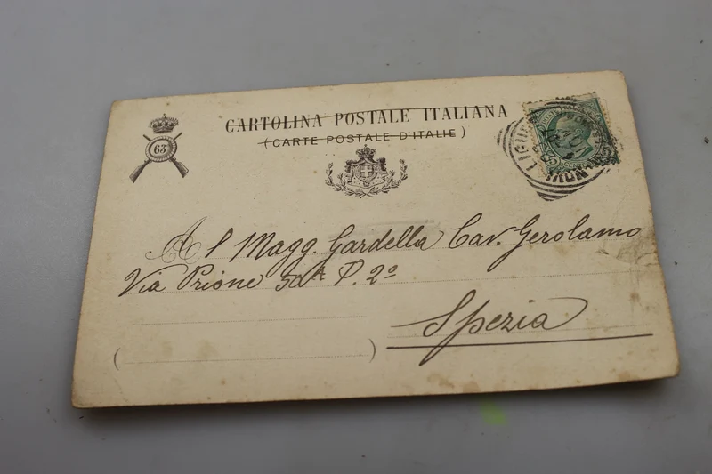 Postkarte des 63. Infanterieregiments „Cagliari-Brigade“