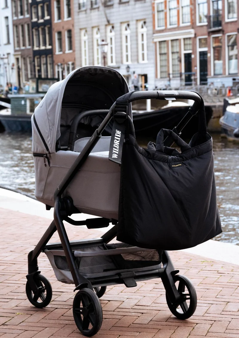 Wickeltasche Black