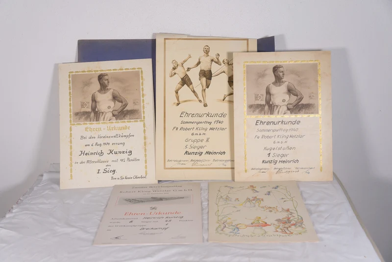 #4 Ehren Urkunde Sportsmen WH WW2