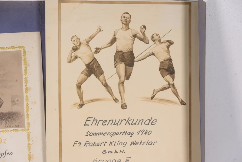 #4 Ehren Urkunde Sportsmen WH WW2