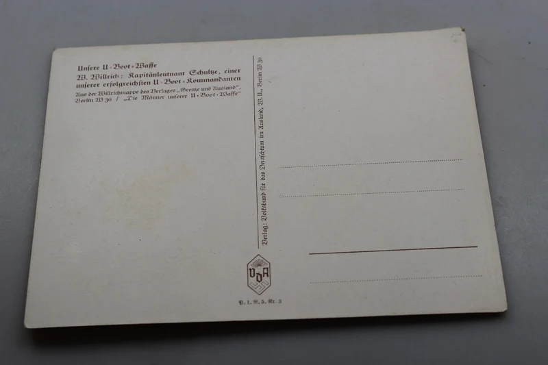 Willrich-Postkarte - „Unsere U-Boot=Waffe“ 2. Weltkrieg