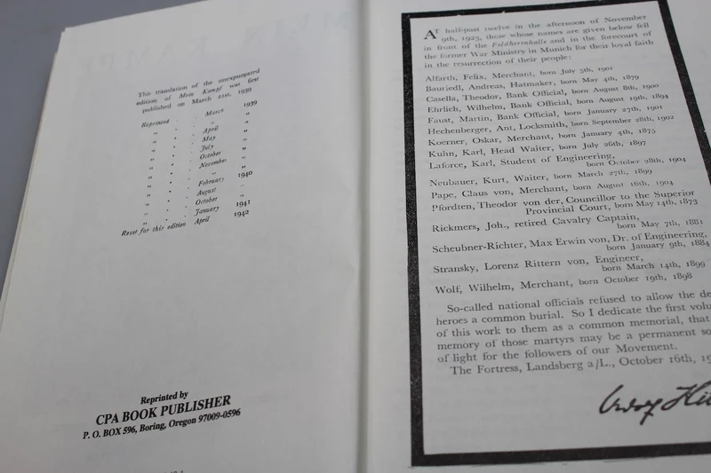 „Mein Kampf“ Anastatica – Ende der 90er, Anfang der 2000er Jahre (Englisch)