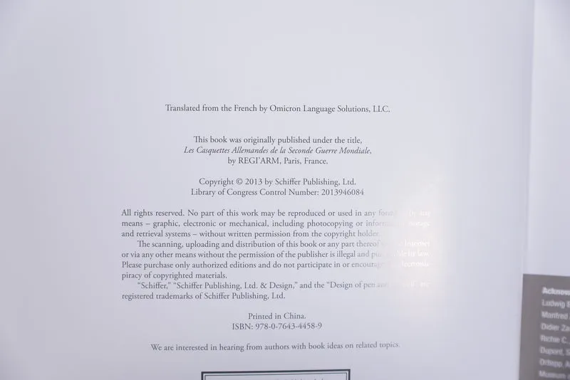 „Deutsche Schirmmütze aus dem Zweiten Weltkrieg“ Guilhem Touratier - Laurient Charnonneau 2013