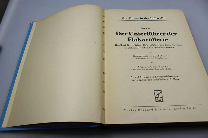 "Der Unterführer der Flakartillerie" 1937 - Handbuch
