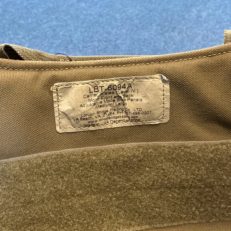 London Bridge Trading LBT 6094A Plate Carrier Molle Plattenträger Coyote M/ L