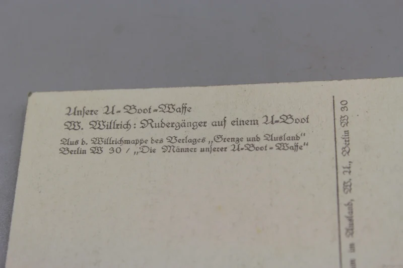 Willrich-Postkarte - „Unsere U-Boot=Waffe“ 2. Weltkrieg