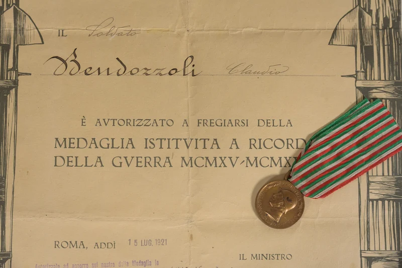 WW1 "Minted from Enemy Bronze" Medaille mit Zertifikat