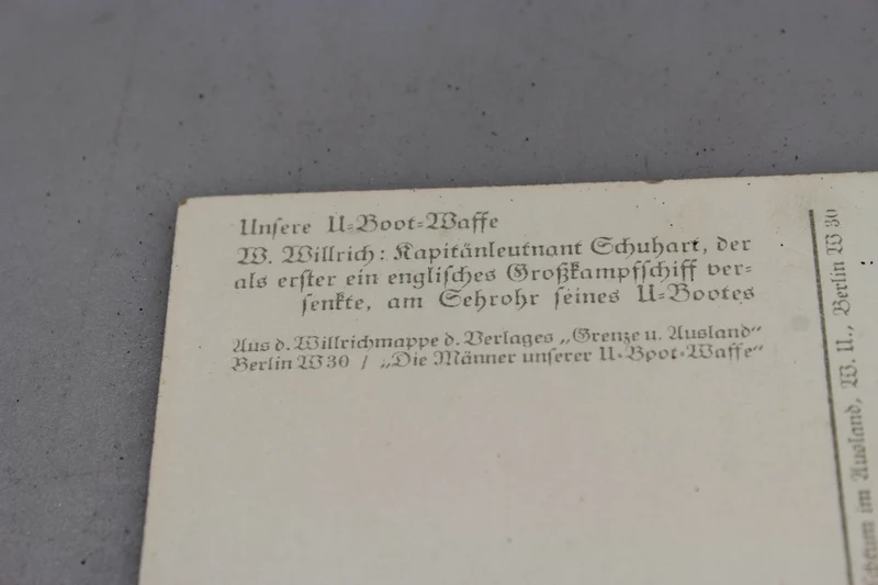 Willrich-Postkarte - „Unsere U-Boot=Waffe“ 2. Weltkrieg