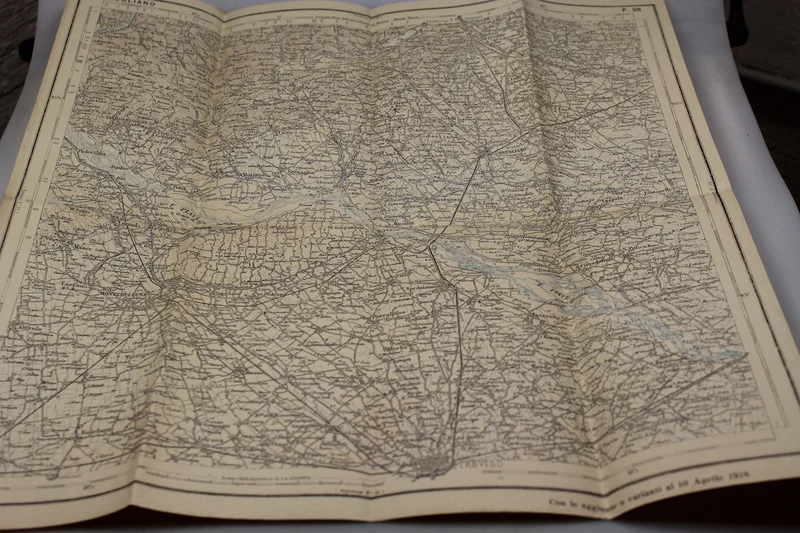 Karte der Gegend von Conegliano 1918