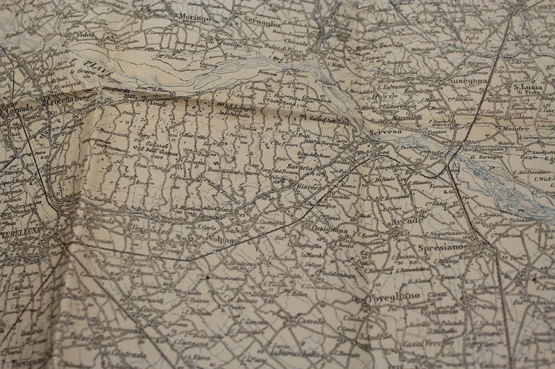 Karte der Gegend von Conegliano 1918