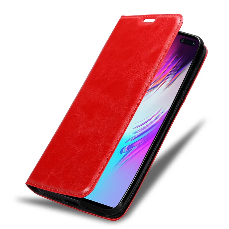 Cadorabo Hülle kompatibel mit Samsung Galaxy S10 5G Schutzhülle mit Magnetverschluss, Standfunktion und Kartenfach