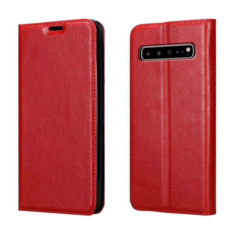 Cadorabo Hülle kompatibel mit Samsung Galaxy S10 5G Schutzhülle mit Magnetverschluss, Standfunktion und Kartenfach
