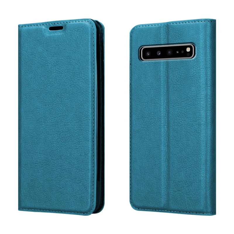 Cadorabo Hülle kompatibel mit Samsung Galaxy S10 5G Schutzhülle mit Magnetverschluss, Standfunktion und Kartenfach