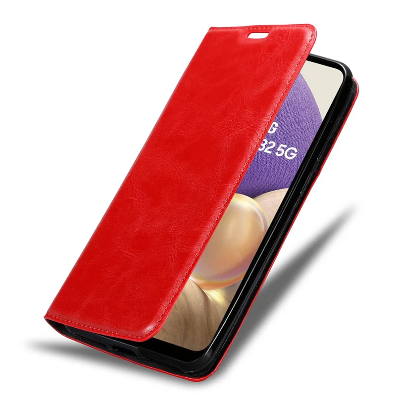 Cadorabo Hülle kompatibel mit Samsung Galaxy A32 4G Schutzhülle mit Magnetverschluss, Standfunktion und Kartenfach