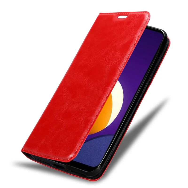 Cadorabo Hülle kompatibel mit Samsung Galaxy A12 / M12 Schutzhülle mit Magnetverschluss, Standfunktion und Kartenfach
