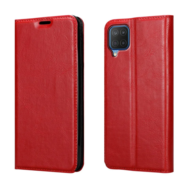 Cadorabo Hülle kompatibel mit Samsung Galaxy A12 / M12 Schutzhülle mit Magnetverschluss, Standfunktion und Kartenfach