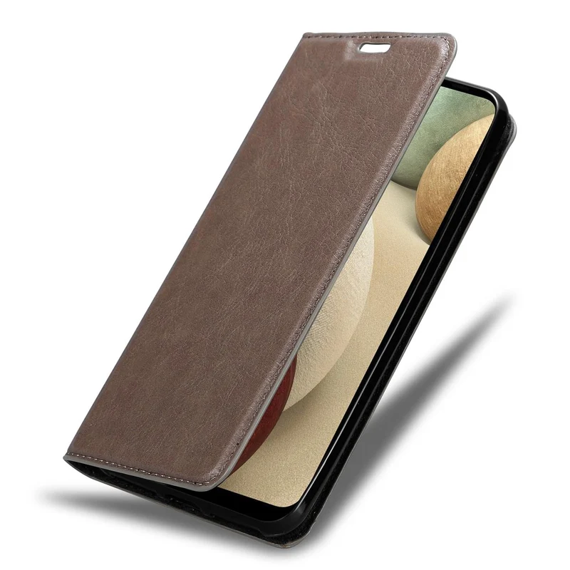 Cadorabo Hülle kompatibel mit Samsung Galaxy A12 / M12 Schutzhülle mit Magnetverschluss, Standfunktion und Kartenfach