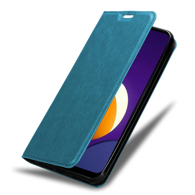 Cadorabo Hülle kompatibel mit Samsung Galaxy A12 / M12 Schutzhülle mit Magnetverschluss, Standfunktion und Kartenfach