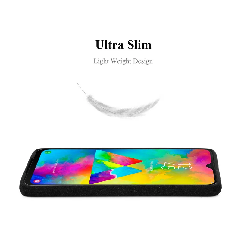 Cadorabo Hülle kompatibel mit Samsung Galaxy M20 Schutzhülle aus flexiblem TPU Silikon