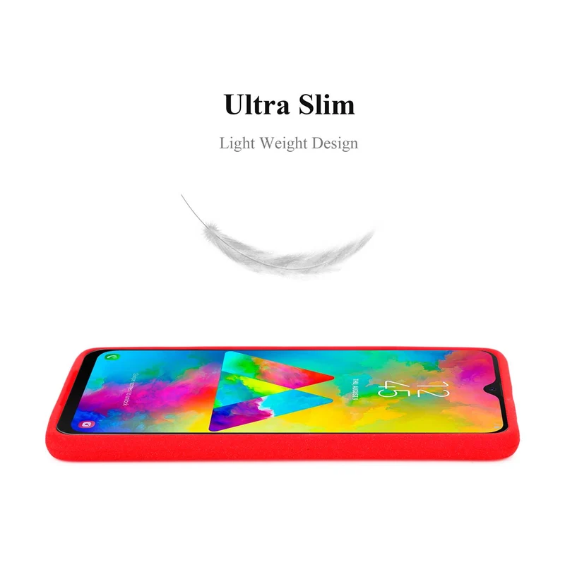 Cadorabo Hülle kompatibel mit Samsung Galaxy M20 Schutzhülle aus flexiblem TPU Silikon