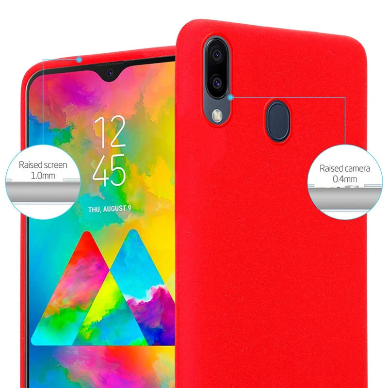Cadorabo Hülle kompatibel mit Samsung Galaxy M20 Schutzhülle aus flexiblem TPU Silikon