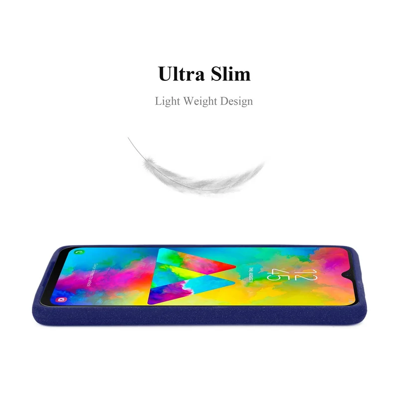 Cadorabo Hülle kompatibel mit Samsung Galaxy M20 Schutzhülle aus flexiblem TPU Silikon