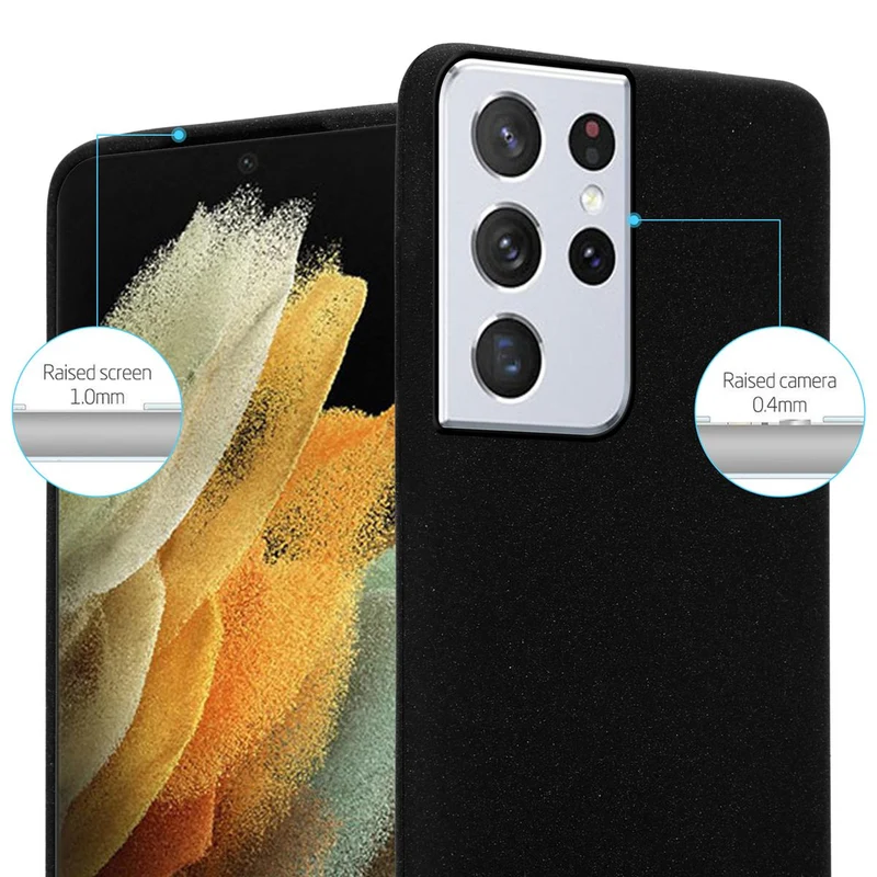 Cadorabo Hülle kompatibel mit Samsung Galaxy S21 ULTRA Schutzhülle aus flexiblem TPU Silikon