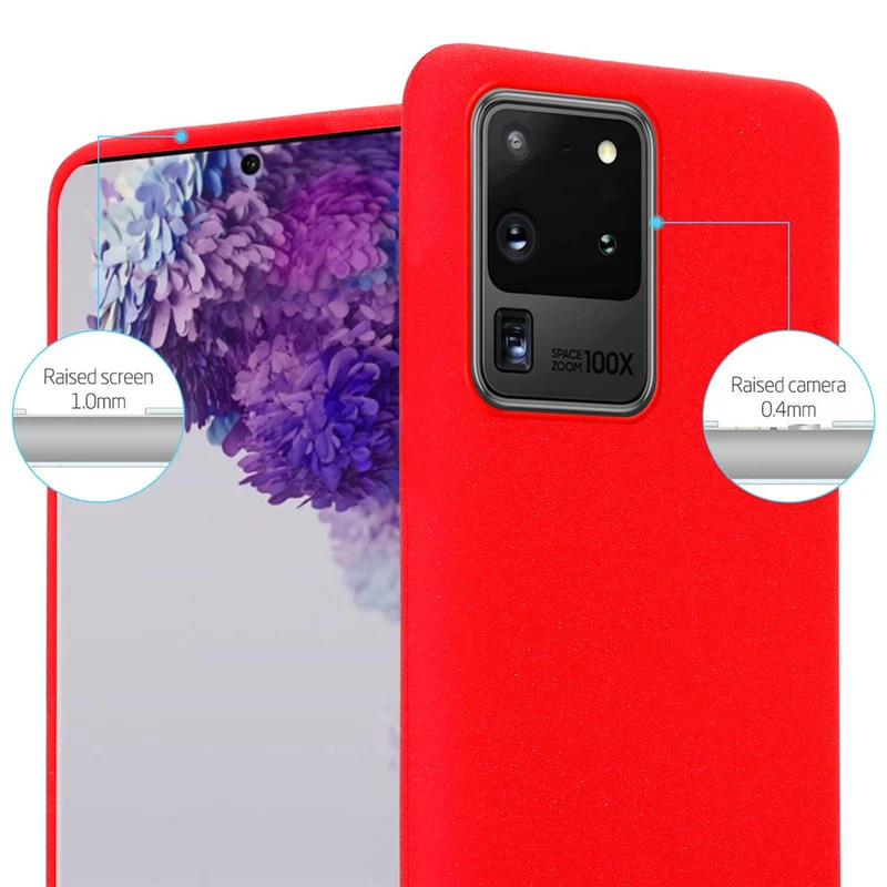 Cadorabo Hülle kompatibel mit Samsung Galaxy S20 ULTRA Schutzhülle aus flexiblem TPU Silikon