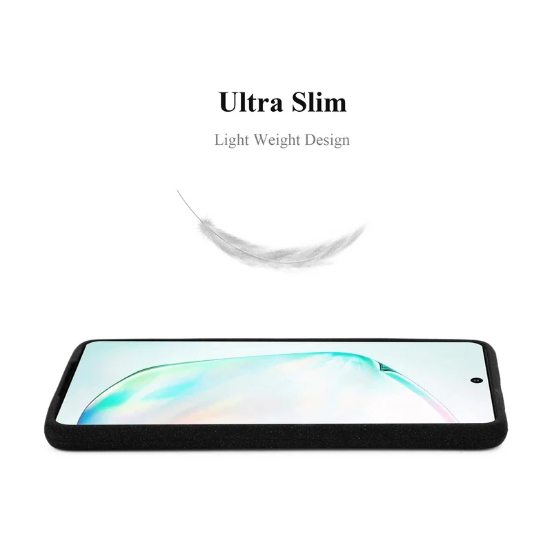 Cadorabo Hülle kompatibel mit Samsung Galaxy NOTE 10 Schutzhülle aus flexiblem TPU Silikon