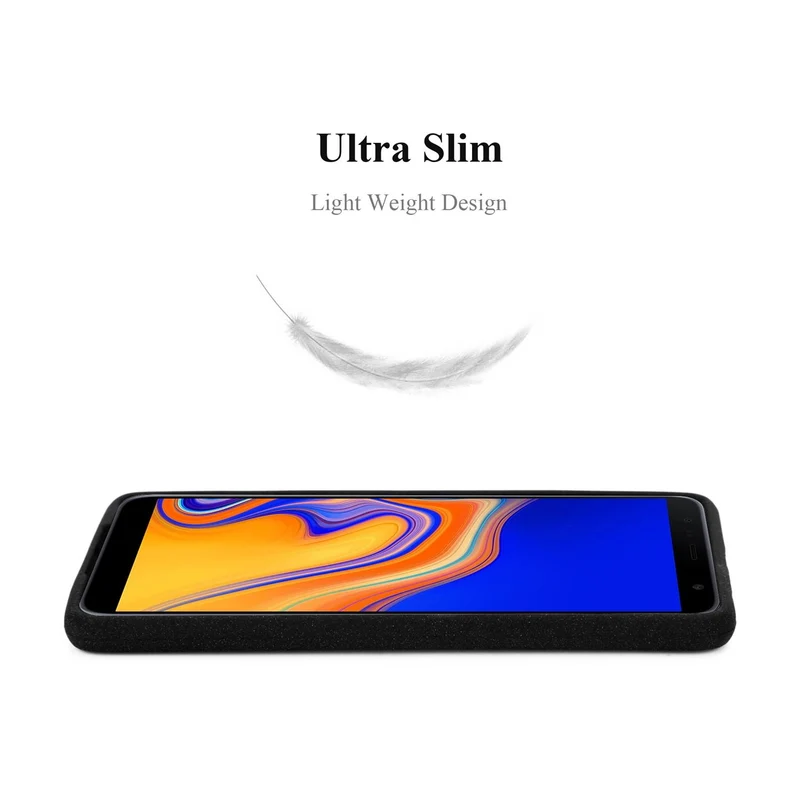 Cadorabo Hülle kompatibel mit Samsung Galaxy J4 PLUS / J4 PRIME / J4 CORE Schutzhülle aus flexiblem TPU Silikon