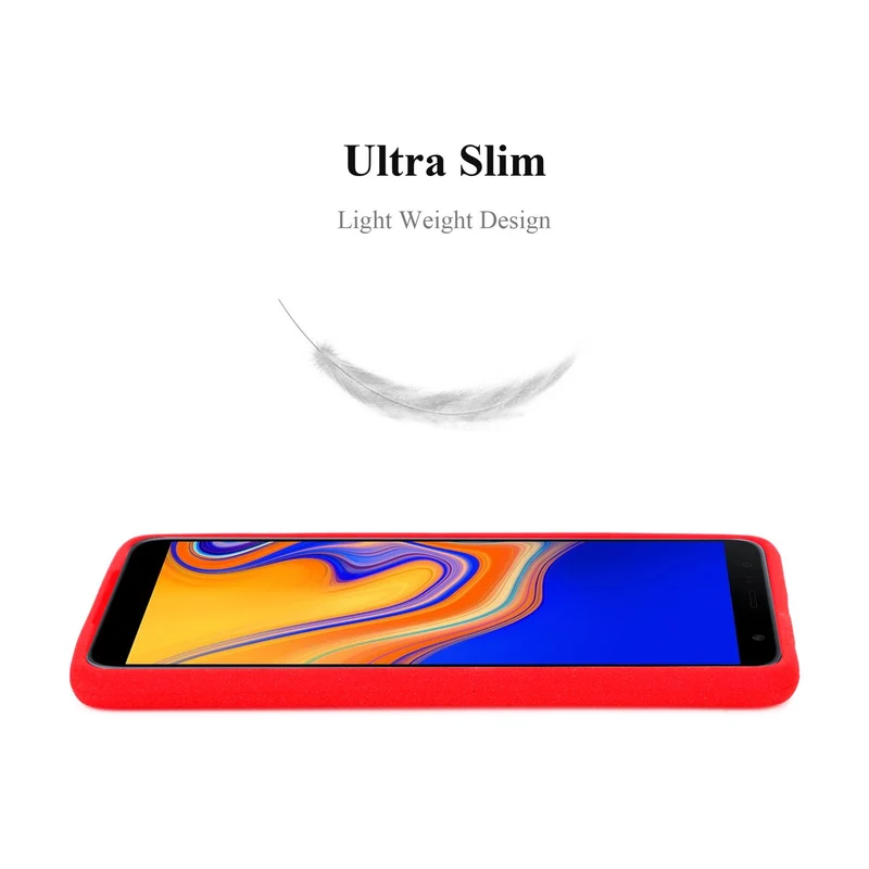 Cadorabo Hülle kompatibel mit Samsung Galaxy J4 PLUS / J4 PRIME / J4 CORE Schutzhülle aus flexiblem TPU Silikon