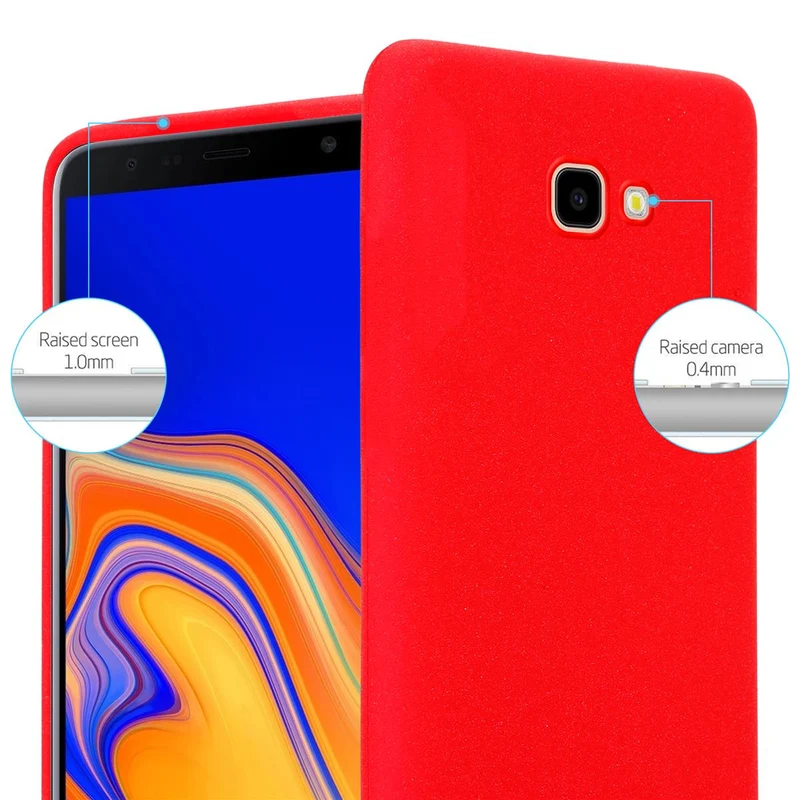 Cadorabo Hülle kompatibel mit Samsung Galaxy J4 PLUS / J4 PRIME / J4 CORE Schutzhülle aus flexiblem TPU Silikon