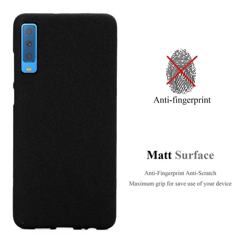 Cadorabo Hülle kompatibel mit Samsung Galaxy A7 2018 Schutzhülle aus flexiblem TPU Silikon